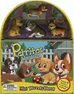 Libro con figuras de perritos y tapete de juego