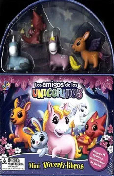 Estuche de cuentos infantiles con figuras de unicornios